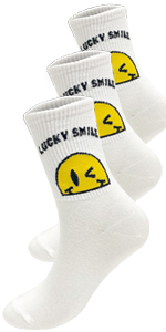 Cutie Mango Lucky Smile Fashion Crew Socks