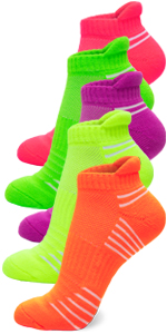 Cutie Mango Neon Sports Athletic Anckle Socks