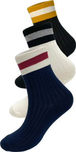 Cutie Mango Color Block Fashion Socks