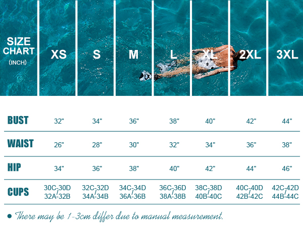 Swimsuit Size Chart