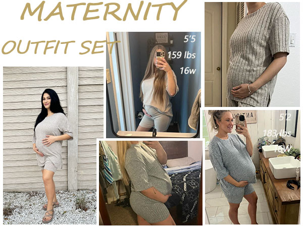 plus size maternity set