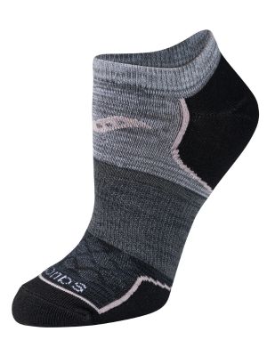 black grey pink superlite no show sock