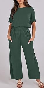 Wide Leg Pants Romper