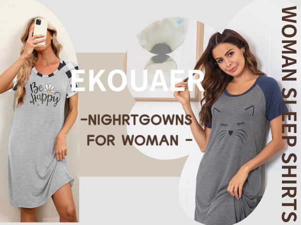 Womens Night Shirts for Sleeping 