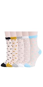 Women Fishnet Crew Socks