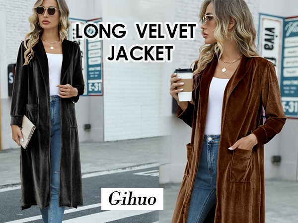 Long Velvet jacket