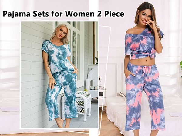 capri pajamas sets for women