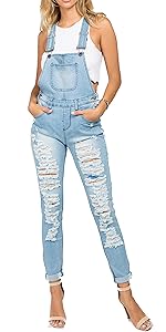 denim overalls stretch