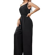 one shoulder jumpsuits