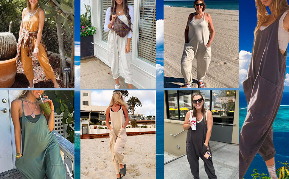 loose stretchy jumpsuits for women