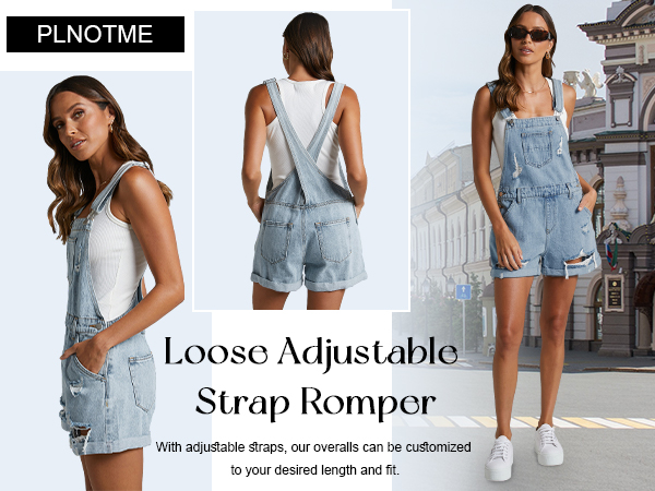 Summer Fashion jean Shortalls