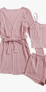 Womens Pajama Sets 3 Piece Lounge Set