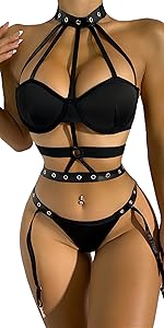 Choker Strappy Lingerie Sets