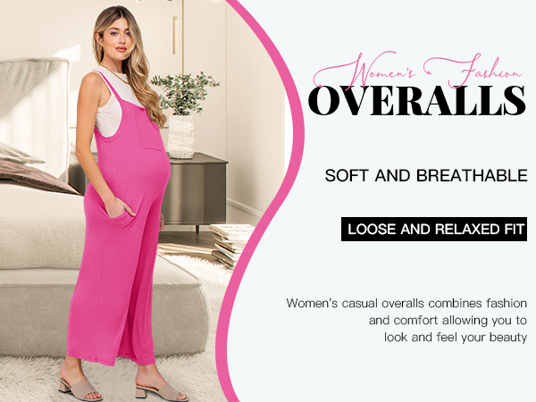 women''s fashion overalls women maternity jumpsuit wide leg overalls for women loose fit summer