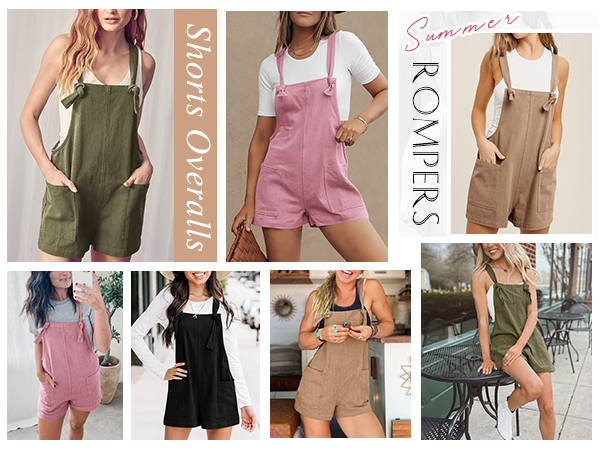 sun dresses women summer casual jumpsuits for women casual overall shorts women plus size romper