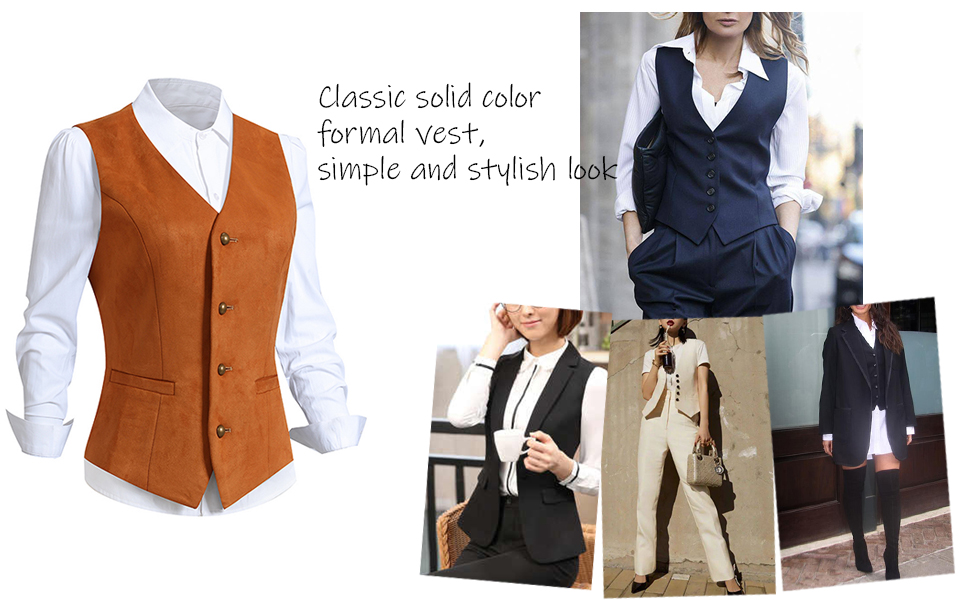 black vest slim vest women''s button down vest suit vest vest for women