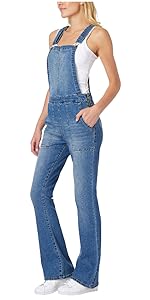 WallFlower Flare Overalls in Jaylene