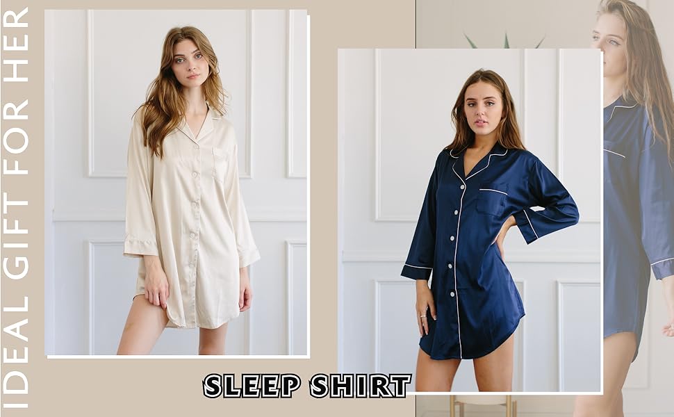 Women satin sleepshirt