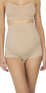 natori; bliss; maternity; full panel boyshort; boyshort; maternity underwear