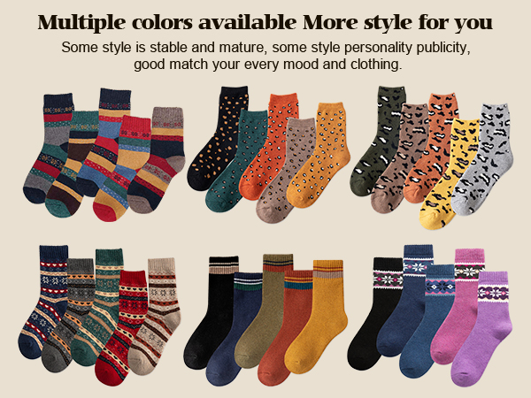 Multiple colors available more style for you merino wool socks for women 100% cotton socks for women