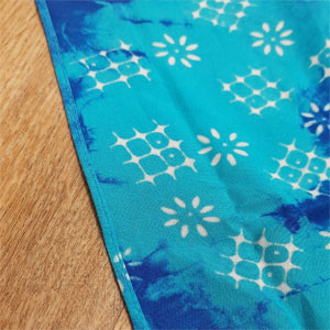 blue batik fabric