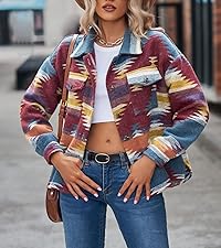 Vintage Y2K Ethnic Aztec Jacket Coat