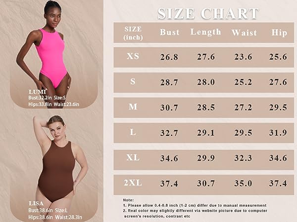 SIZE CHART.True to size. Order usual size.