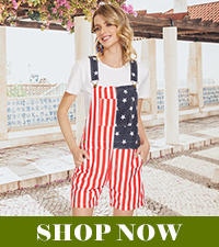 Womens Flag Overalls