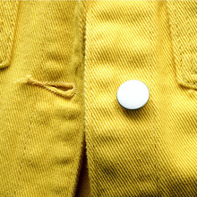 button decorated hem