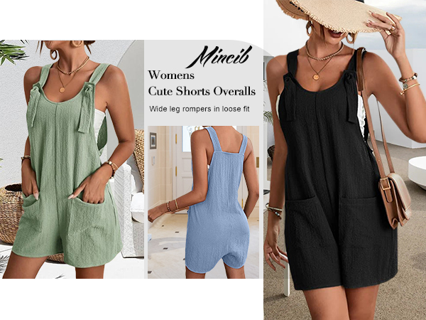 Women''s casual summer short rompers 