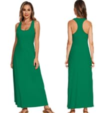 racerback maxi tank dress