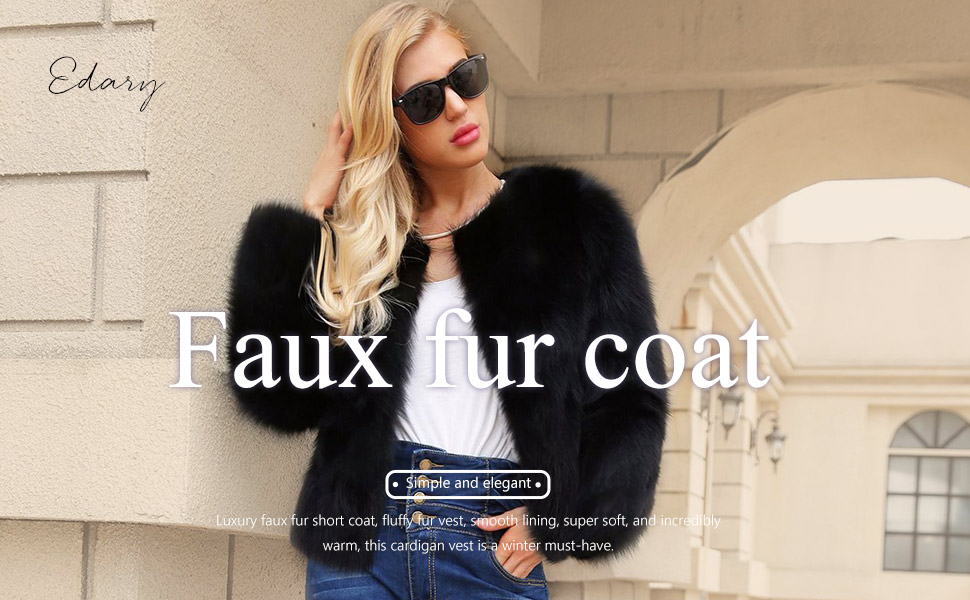 faux fur coat jacket