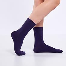 Colorful Crew Dress Socks womens