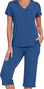 WiWi Womens Bamboo Sleepwear Pajamas Pants Set