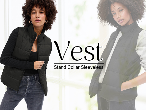 women puffer vest