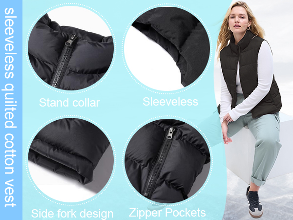 women puffer vest