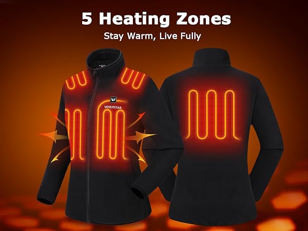 Fleecing Warm Elecrtic Jacket for sport