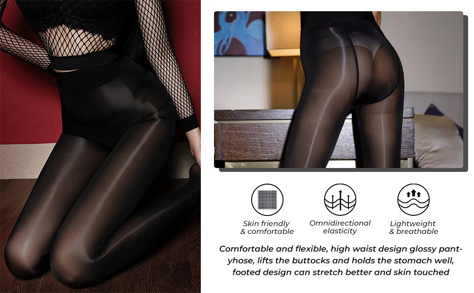 shiny tights for women