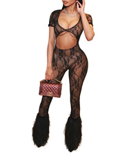 Women’s Mesh Lace Jumpsuit