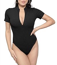 zipper bodysuit