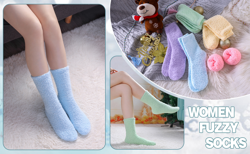 women fuzzy socks