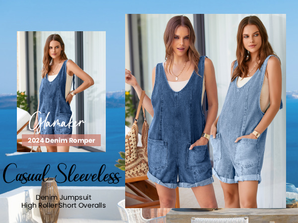 denim overall shorts for women