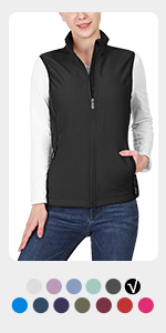 women softshell vest