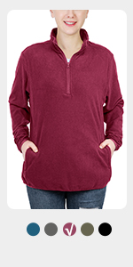 womens Fleece Pullover jackets