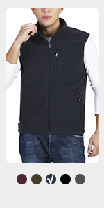 mens fleece vest