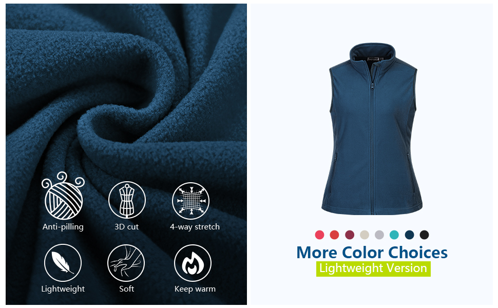 fleece vest women