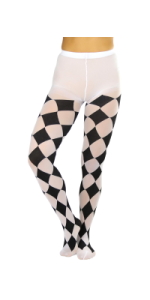 harlequin diamond print tights