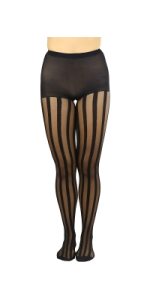 vertical pin striped sheers pantyhose