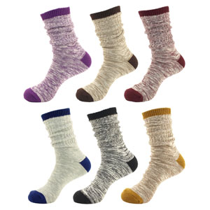 cotton fall slouch crew cabin socks