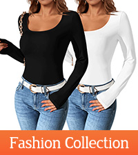 Womens fitted long sleeve shirts Womens plus size tops scoop neck 2 piece casual shirts Sexy tops